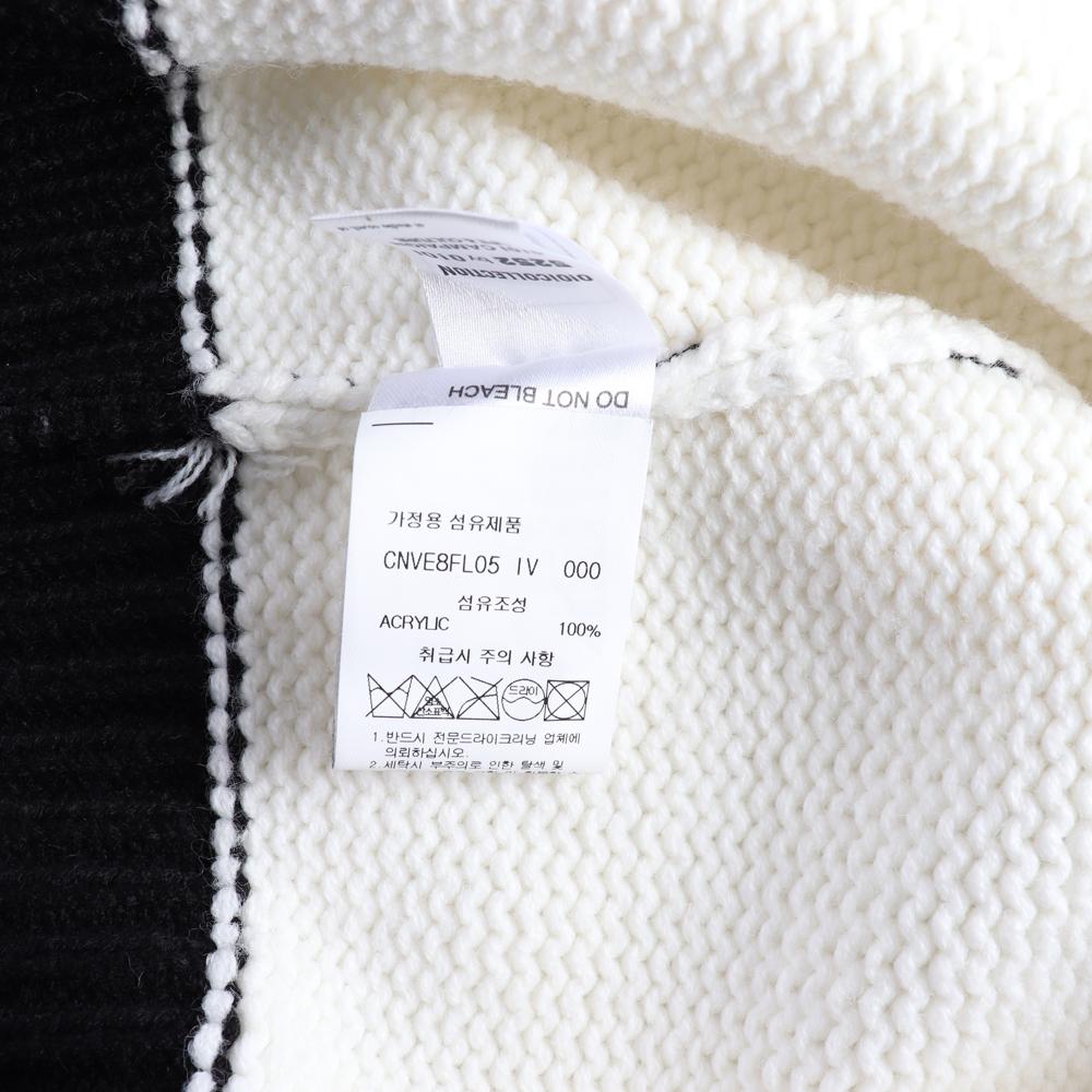 5252 바이 오아이오아이 베이지 배색 니트베스트 조끼 이미지 6