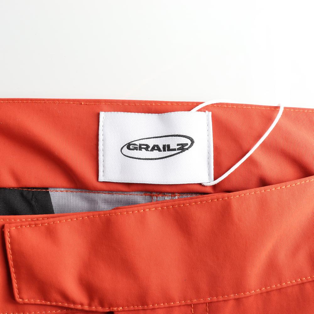 (새상품) 그레일즈 레드 밴딩 집업 카고 나일론 팬츠 이미지 5