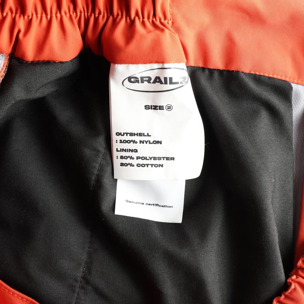 (새상품) 그레일즈 레드 밴딩 집업 카고 나일론 팬츠 이미지 6