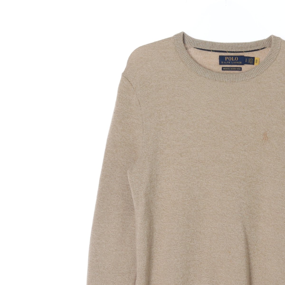 폴로 랄프 로렌 워셔블 메리노울 브라운 스웨터 이미지 2