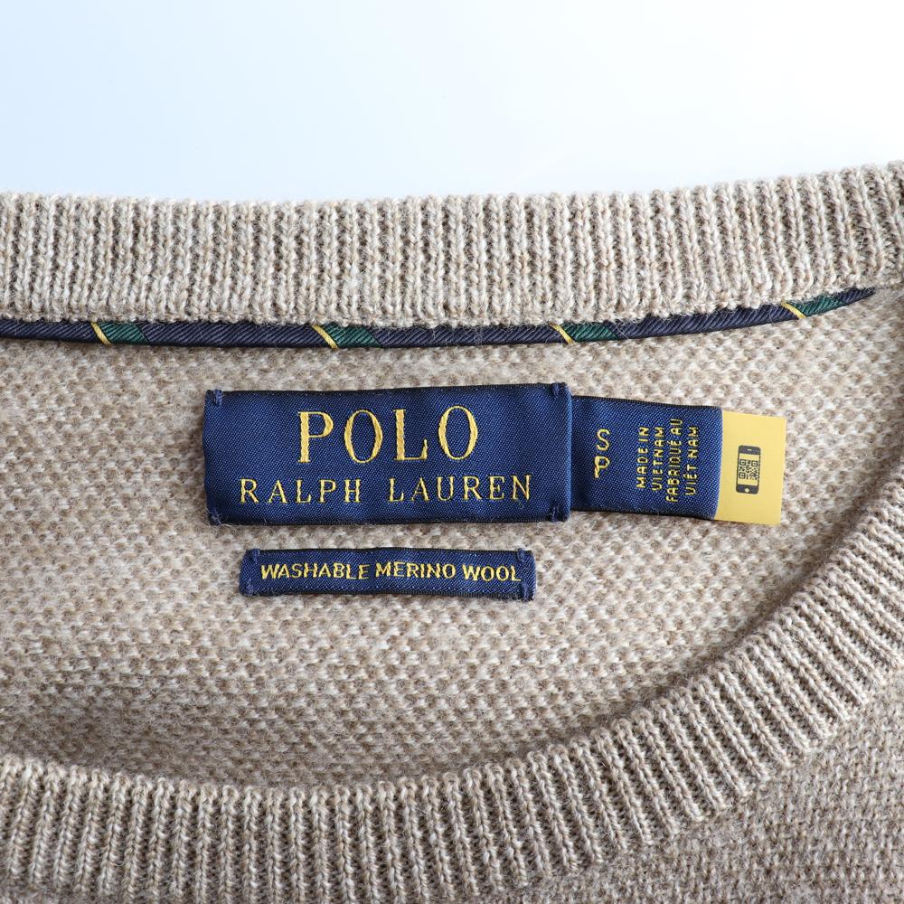 폴로 랄프 로렌 워셔블 메리노울 브라운 스웨터 이미지 5