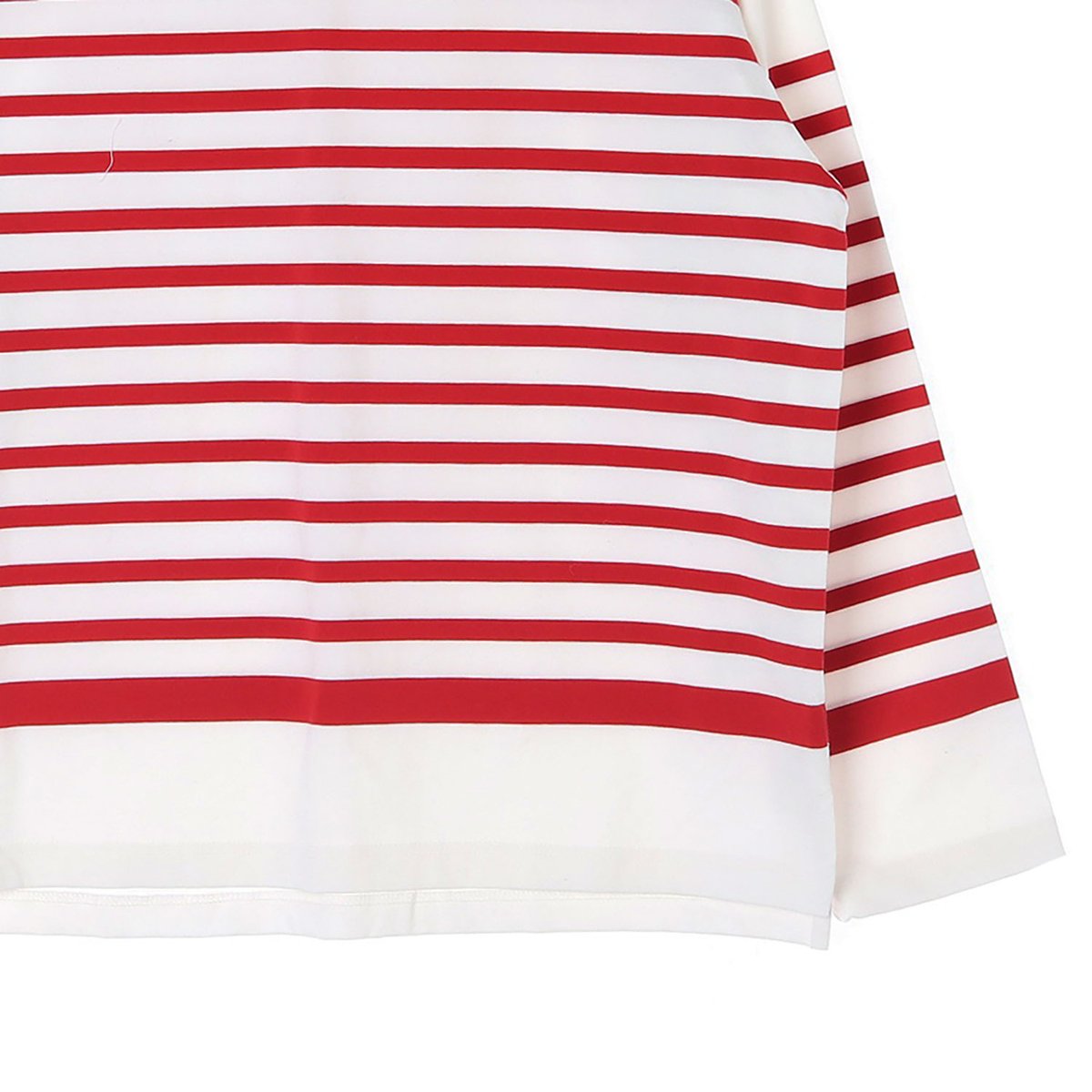 헤지스 화이트 레드 스트라이프 긴팔 티셔츠 이미지 3