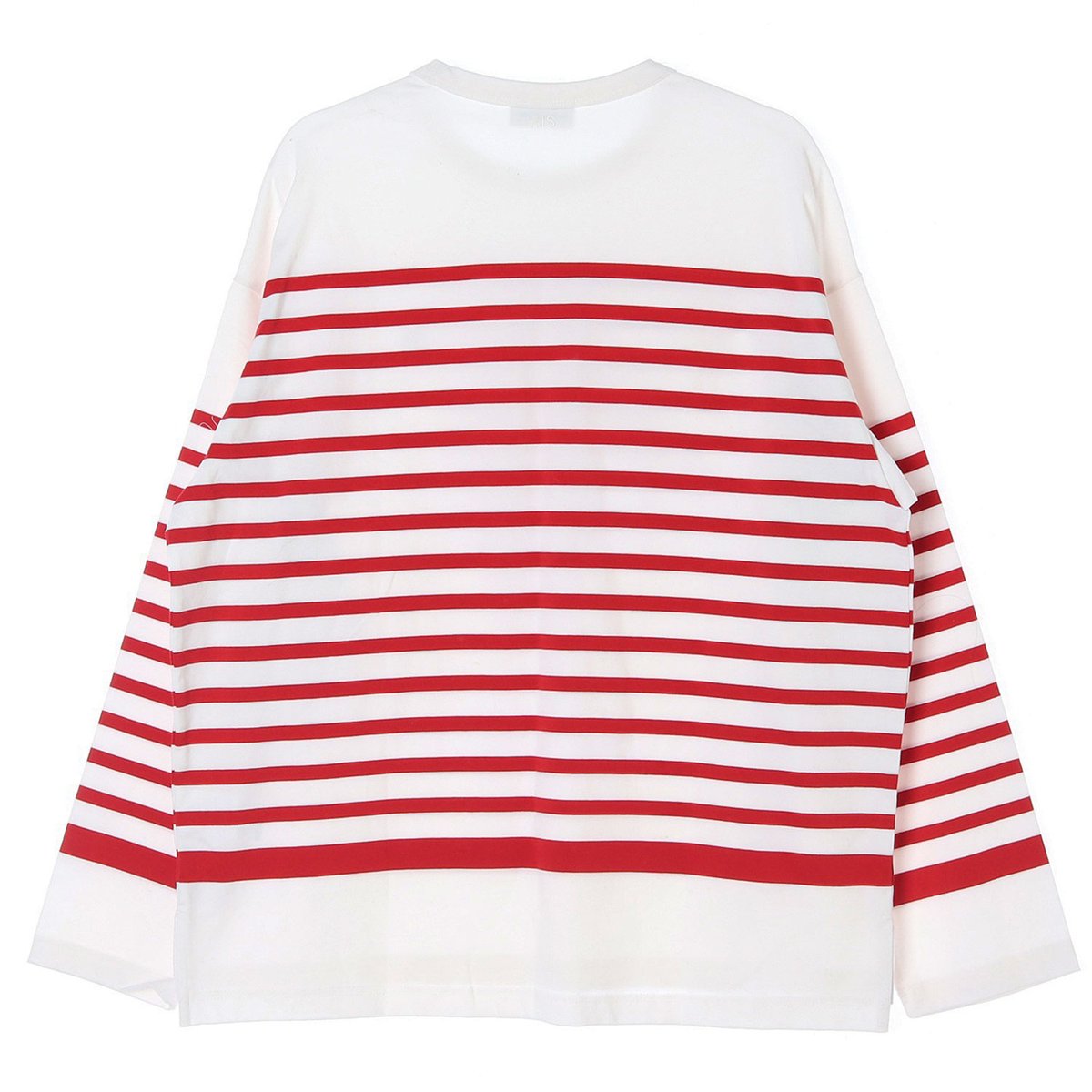 헤지스 화이트 레드 스트라이프 긴팔 티셔츠 이미지 4