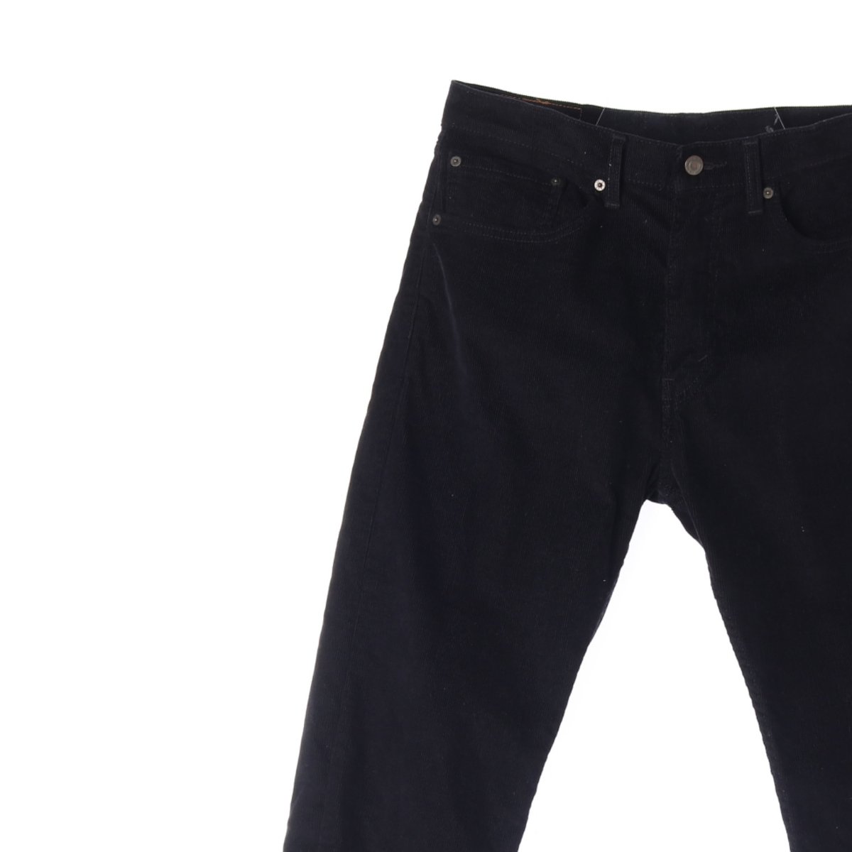 리바이스505 블랙 코듀로이 데님 진 청바지 이미지 2