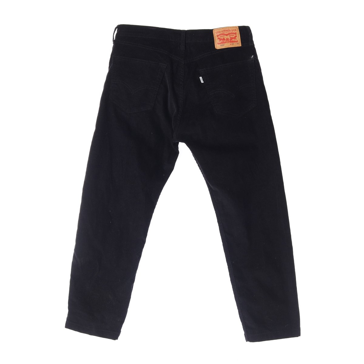 리바이스505 블랙 코듀로이 데님 진 청바지 이미지 4