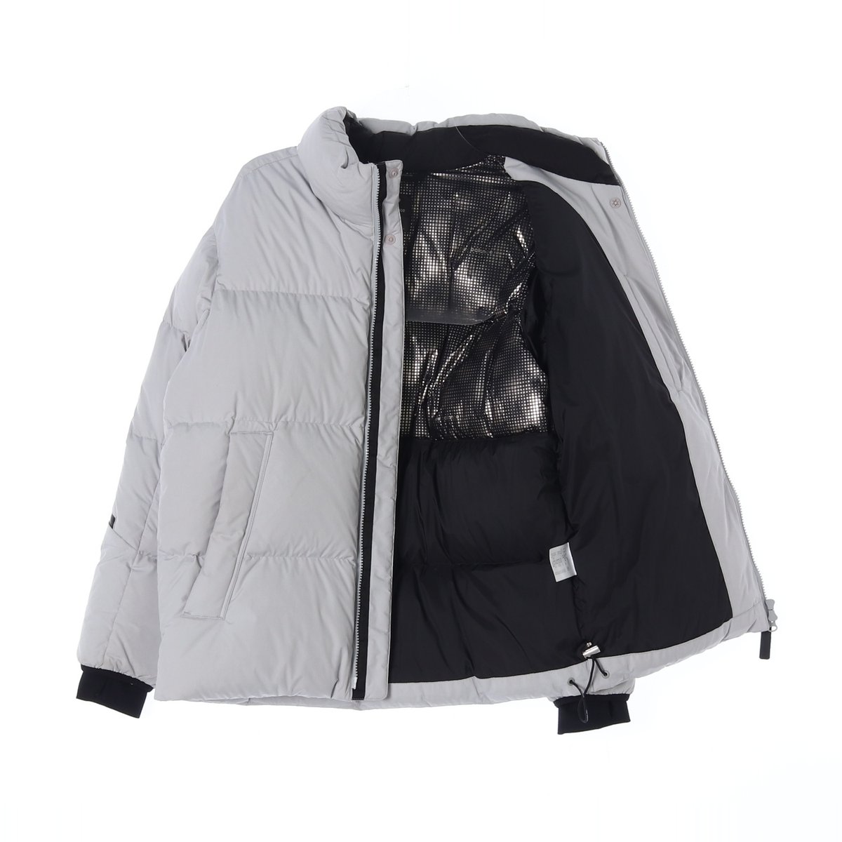 뉴발란스 남녀공용 그레이 열판 구스다운 숏패딩 이미지 4