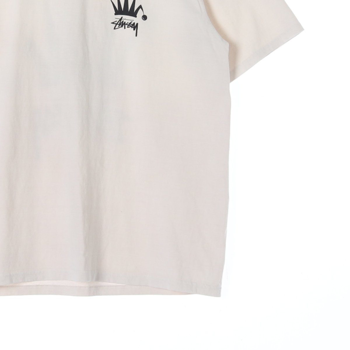 스투시 리갈 크라운 피그먼트 다이드 티셔츠 내츄럴 이미지 3
