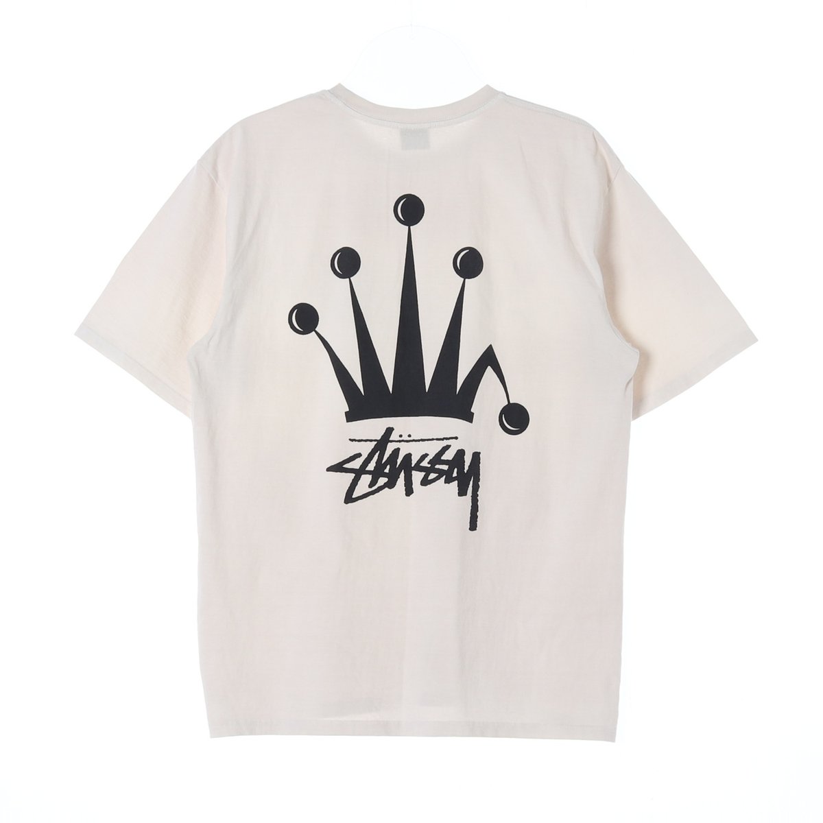 스투시 리갈 크라운 피그먼트 다이드 티셔츠 내츄럴 이미지 4