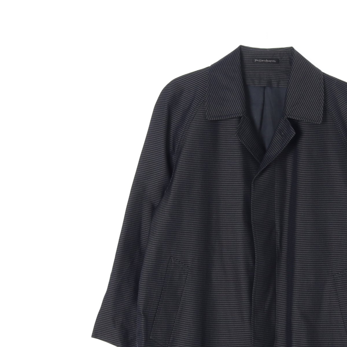 입생로랑 실크100% 남녀공용 싱글 코트 재킷 이미지 2