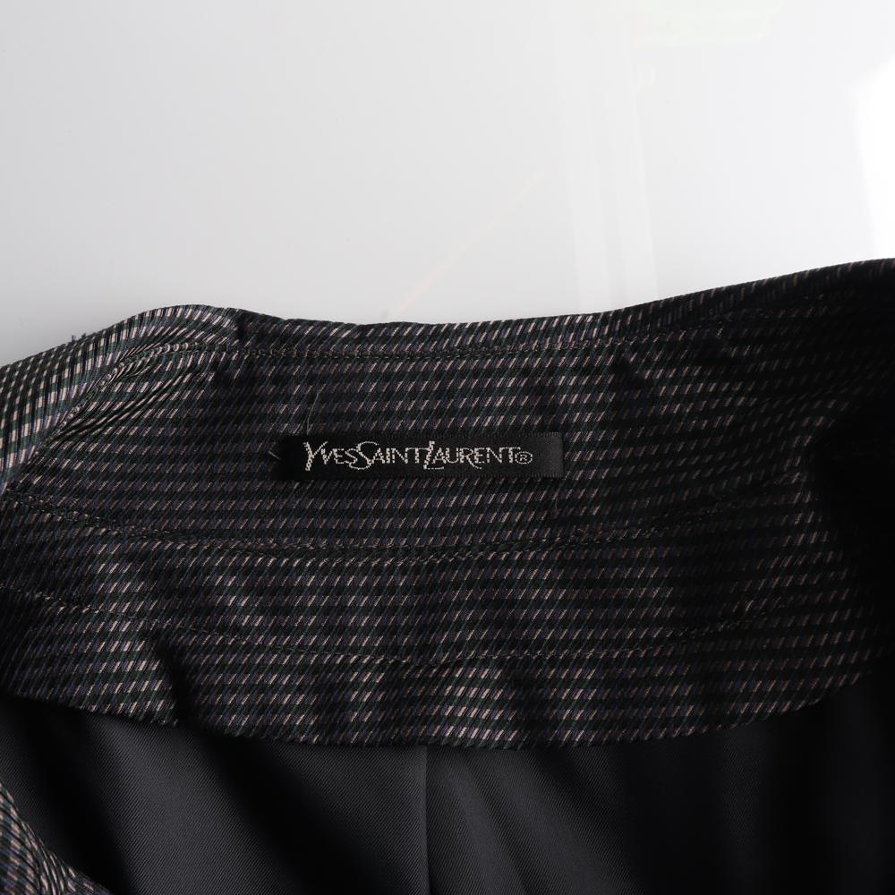 입생로랑 실크100% 남녀공용 싱글 코트 재킷 이미지 6