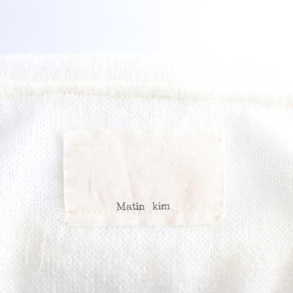 마뗑킴 아이보리 패치 스티치 울 니트 티셔츠 이미지 5