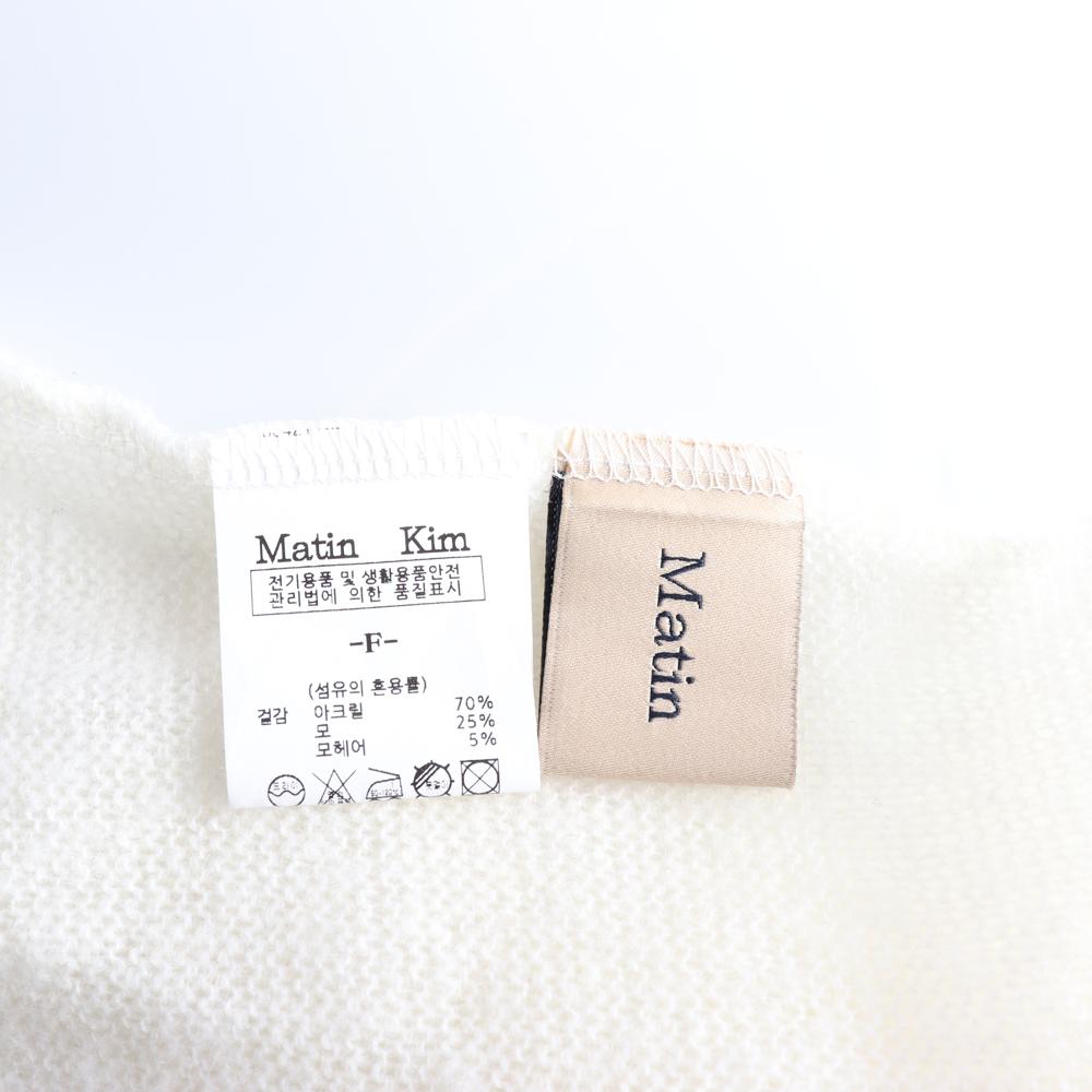 마뗑킴 아이보리 패치 스티치 울 니트 티셔츠 이미지 6