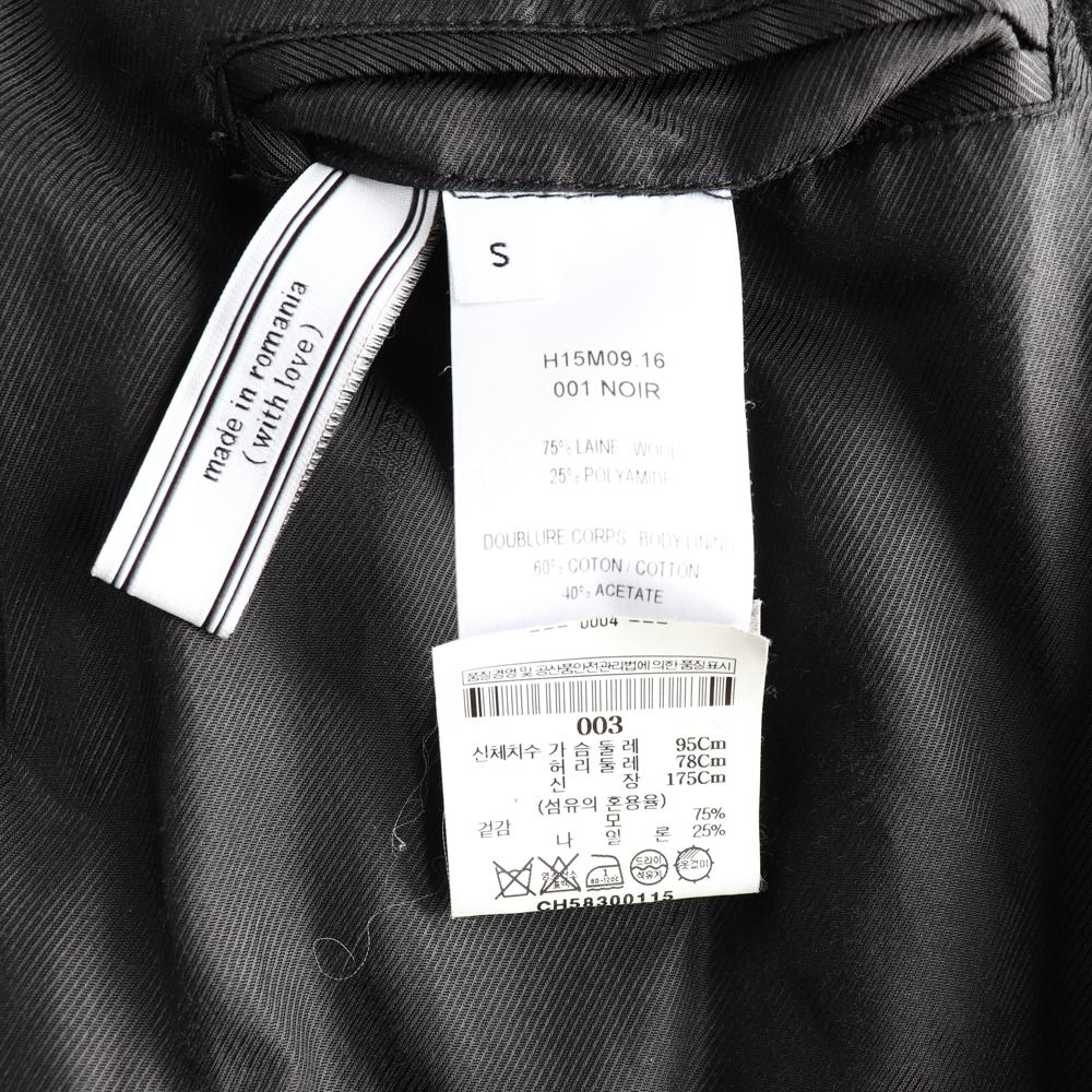 ami아미 블랙 울 롱 싱글 코트 이미지 7