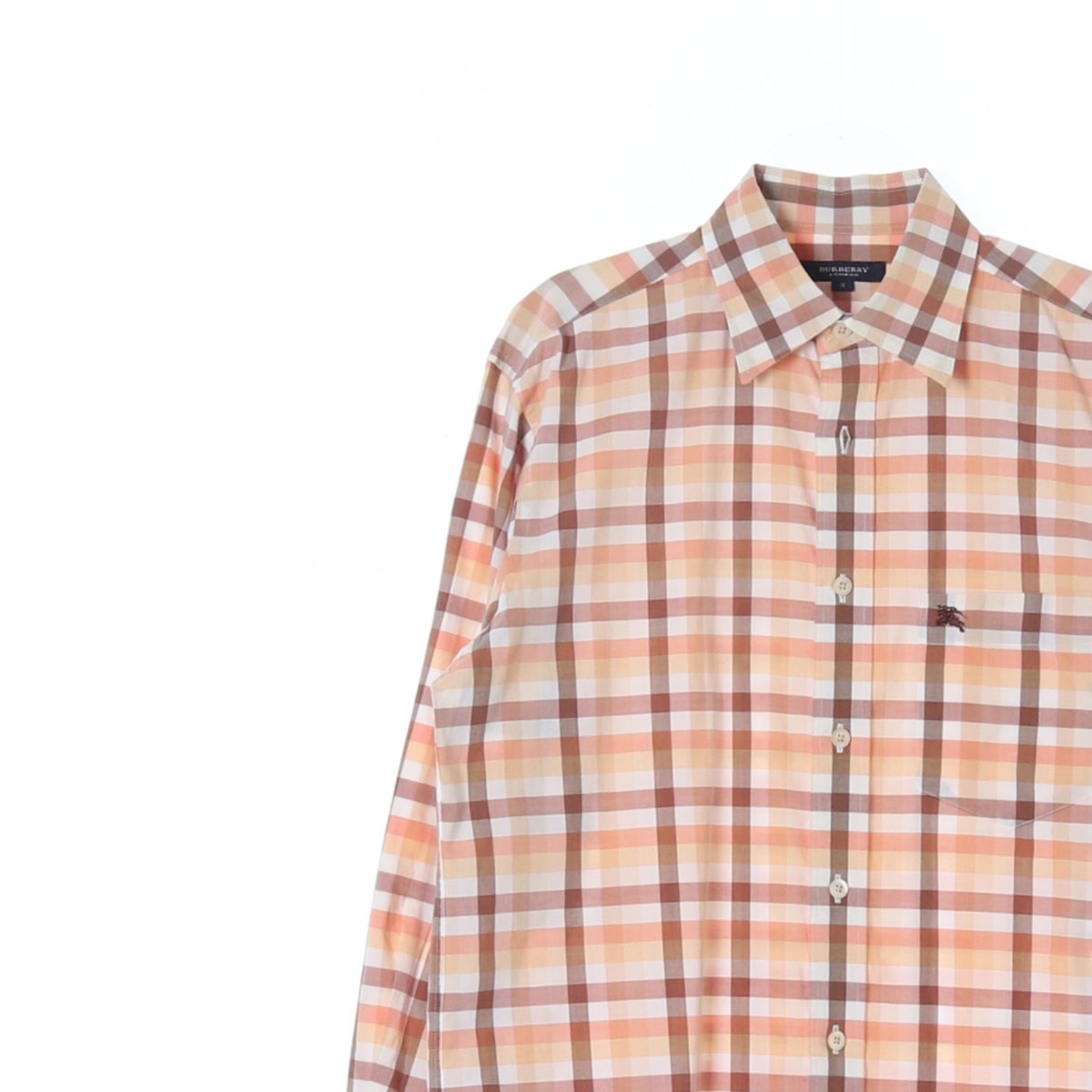 버버리 베이지 체크 로고 긴팔 셔츠 이미지 2