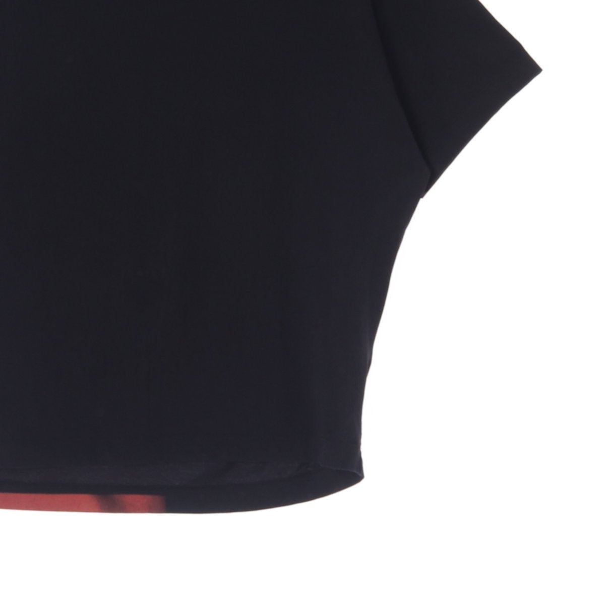 일꼬르소 블랙 가오리핏 백프린팅 반팔 티셔츠 이미지 3