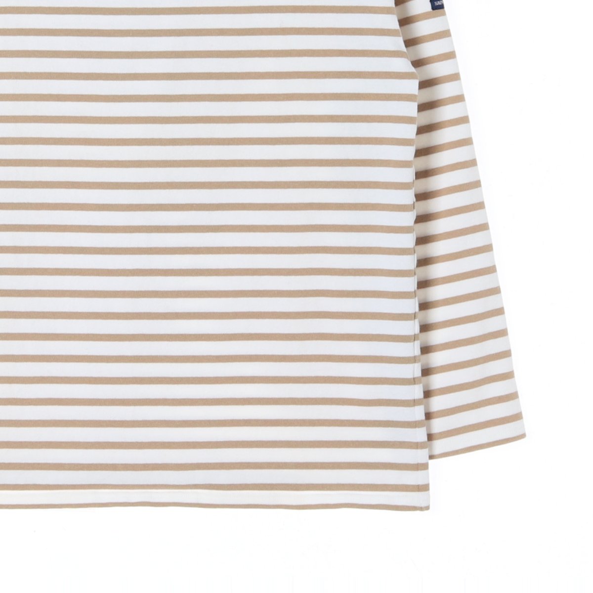 세인트 제임스 베이지 스트라이프 보트넥 긴팔 티셔츠 이미지 3