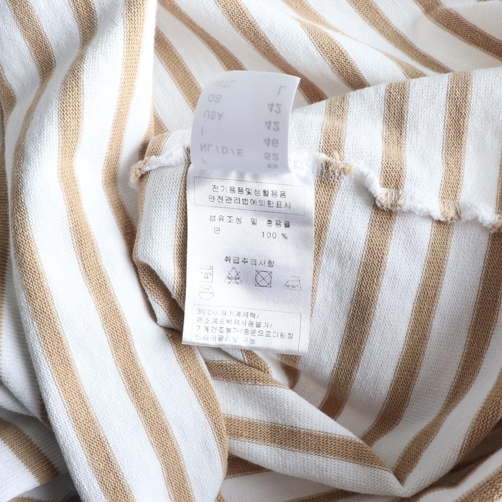 세인트 제임스 베이지 스트라이프 보트넥 긴팔 티셔츠 이미지 6