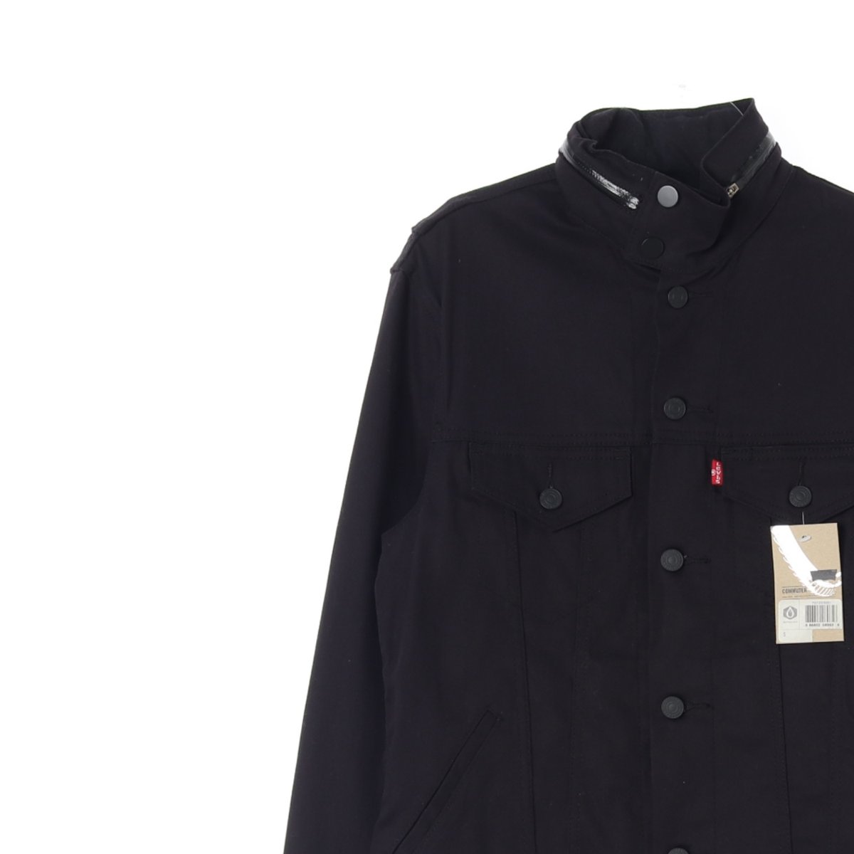 (새상품) 리바이스 하이넥 블랙 청자킷 데님재킷 이미지 2