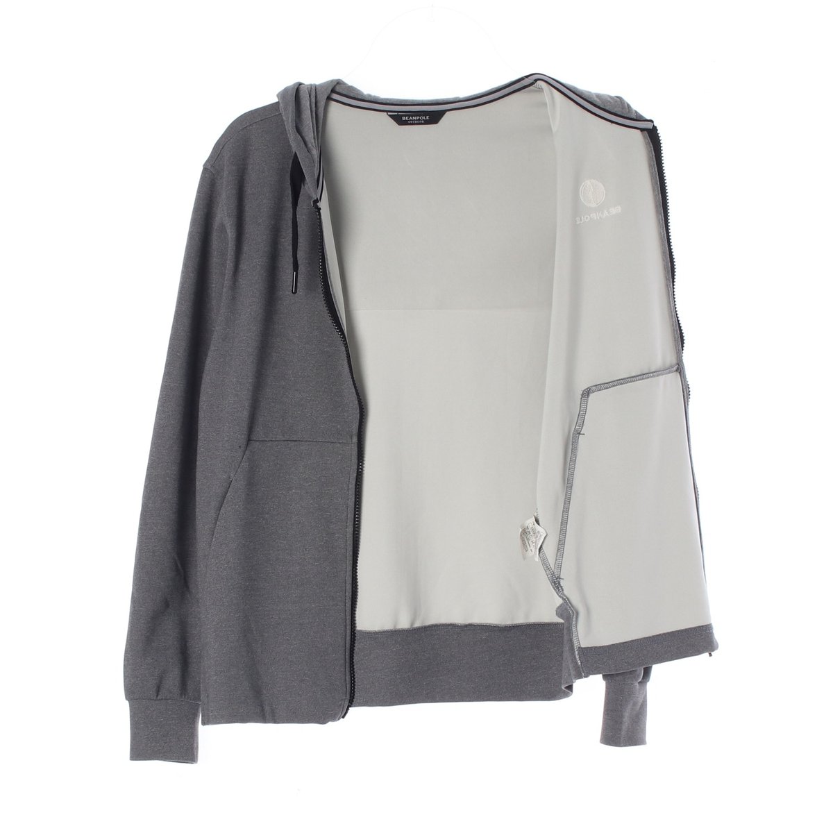 빈폴 로고 그레이 후드 집업 이미지 4