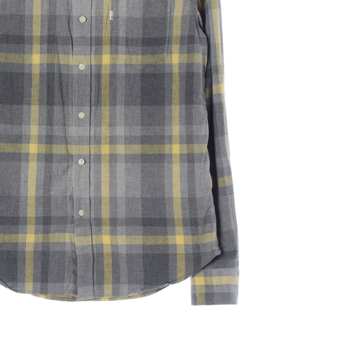 리바이스 그레이 옐로우 체크 긴팔 셔츠 이미지 3