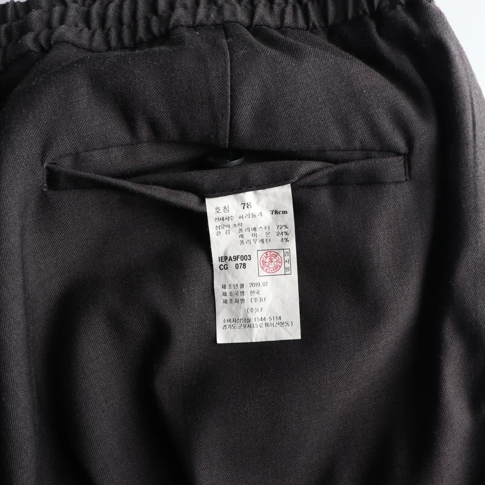 일꼬르소 차콜 밴딩 롤업 슬랙스 팬츠 이미지 6