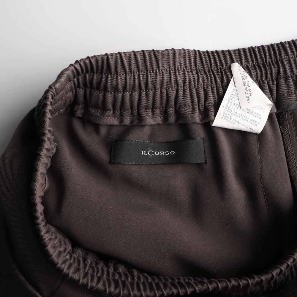 일꼬르소 브라운 앵클 버클 밴딩 슬랙스 팬츠 이미지 5