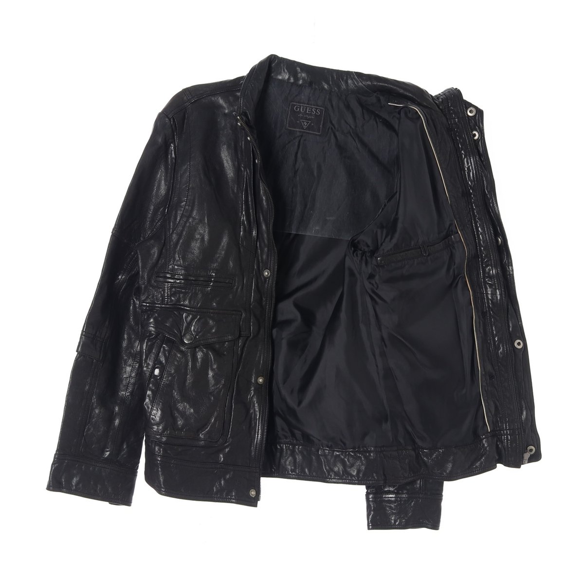 게스 유광 레더 가죽재킷 이미지 4