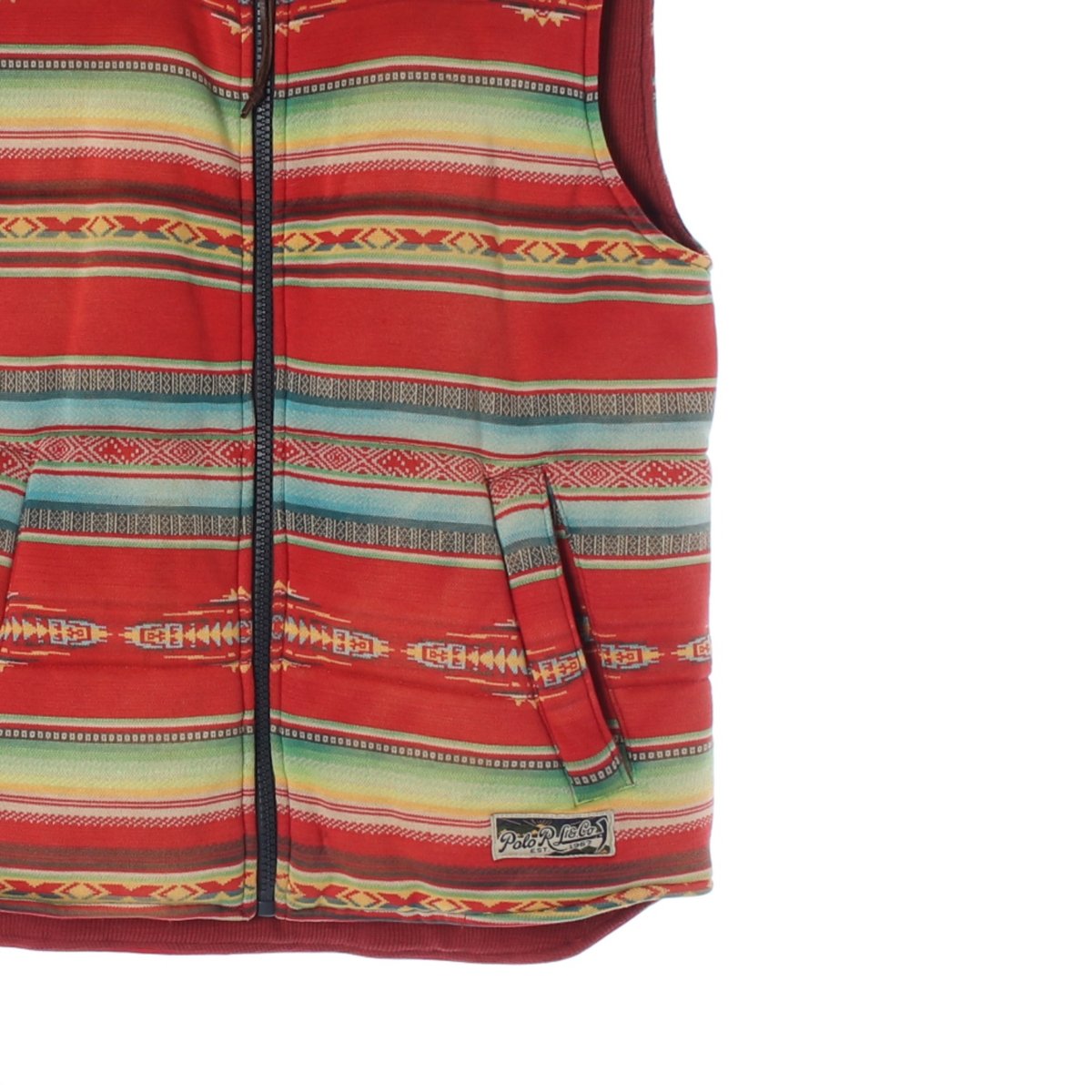 폴로 랄프 로렌 빈티지 아즈텍 조끼 베스트 이미지 3