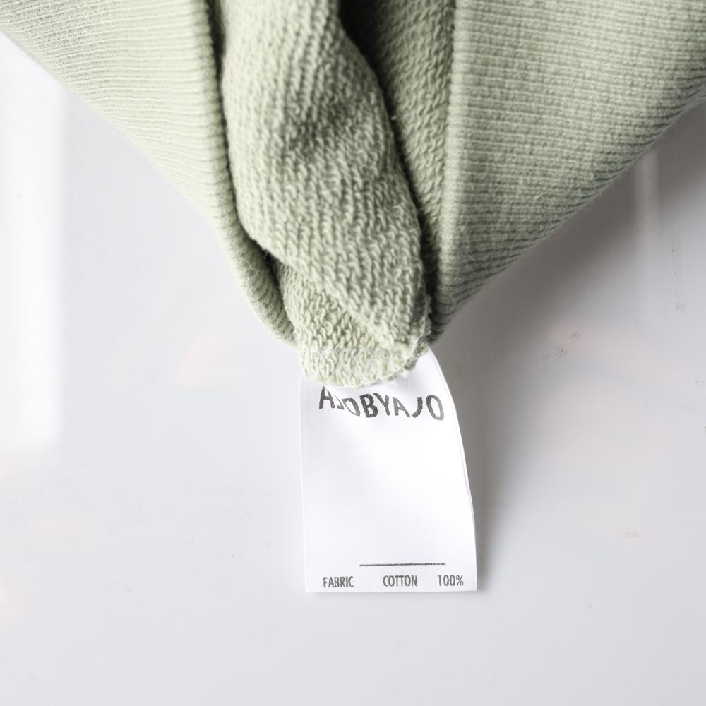 아조바이아조 카키 슬로건 후드 티셔츠 이미지 6