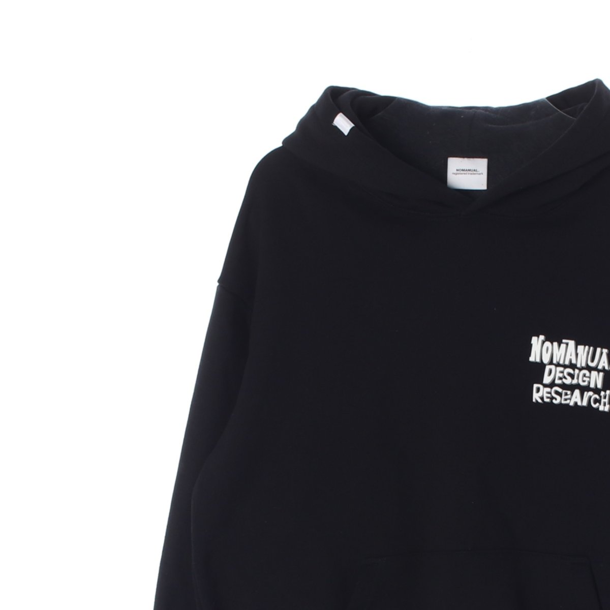 노매뉴얼 입체 로고 프린팅 후드 티셔츠 이미지 2