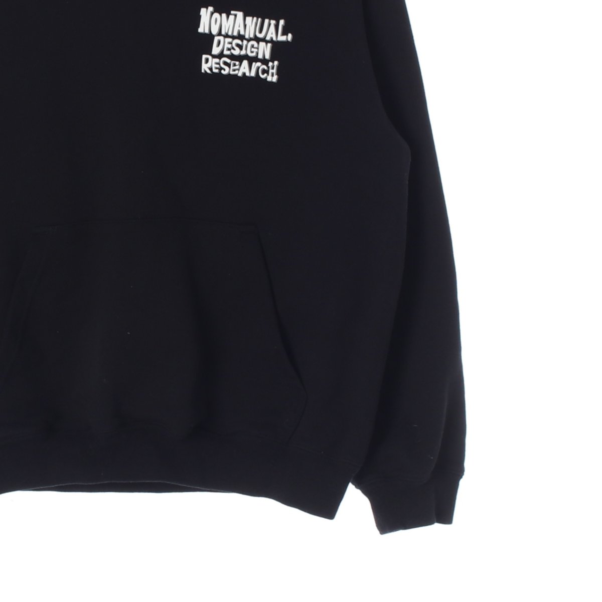 노매뉴얼 입체 로고 프린팅 후드 티셔츠 이미지 3