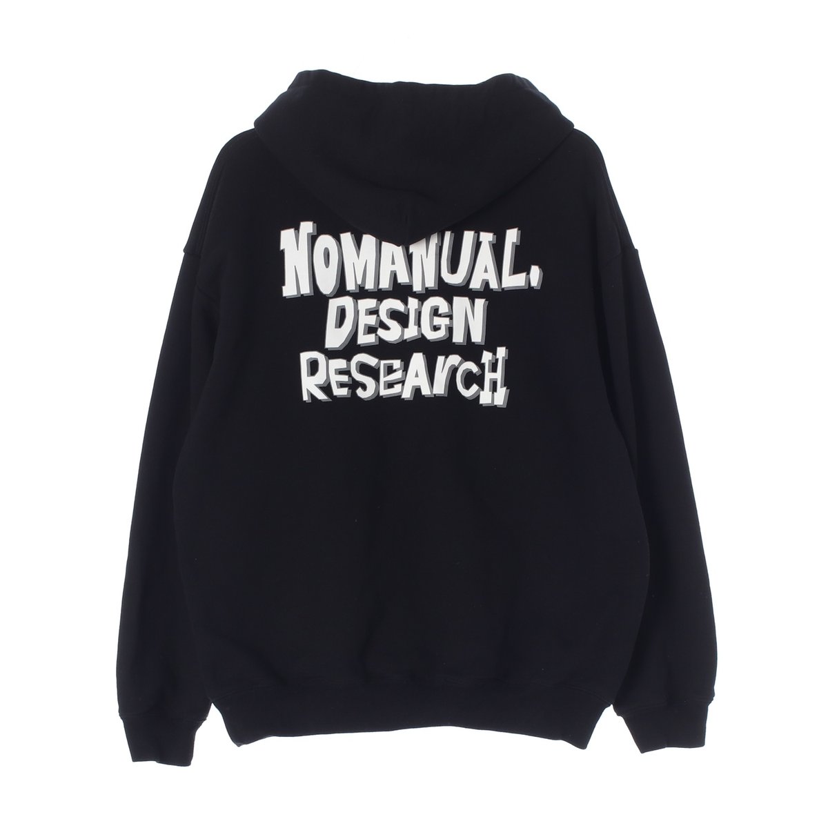 노매뉴얼 입체 로고 프린팅 후드 티셔츠 이미지 4