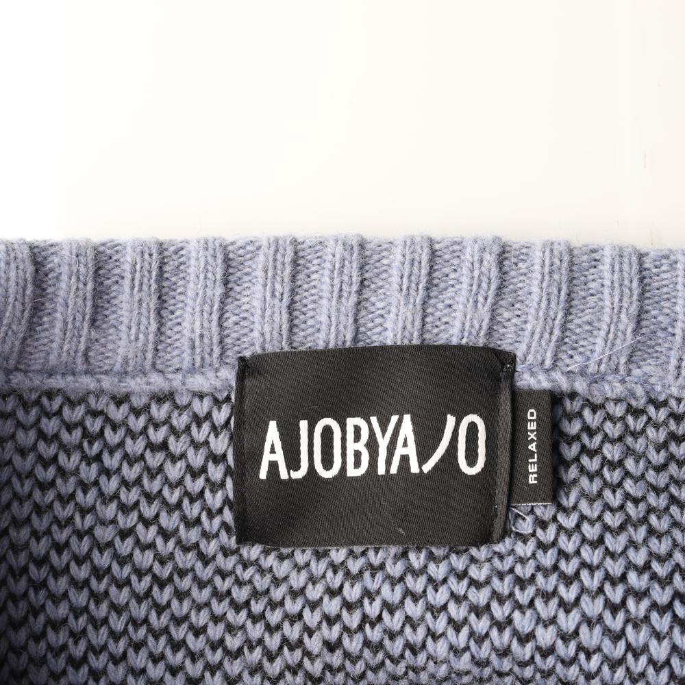 아조바이아조 슬로건 울니트 스웨터 이미지 5