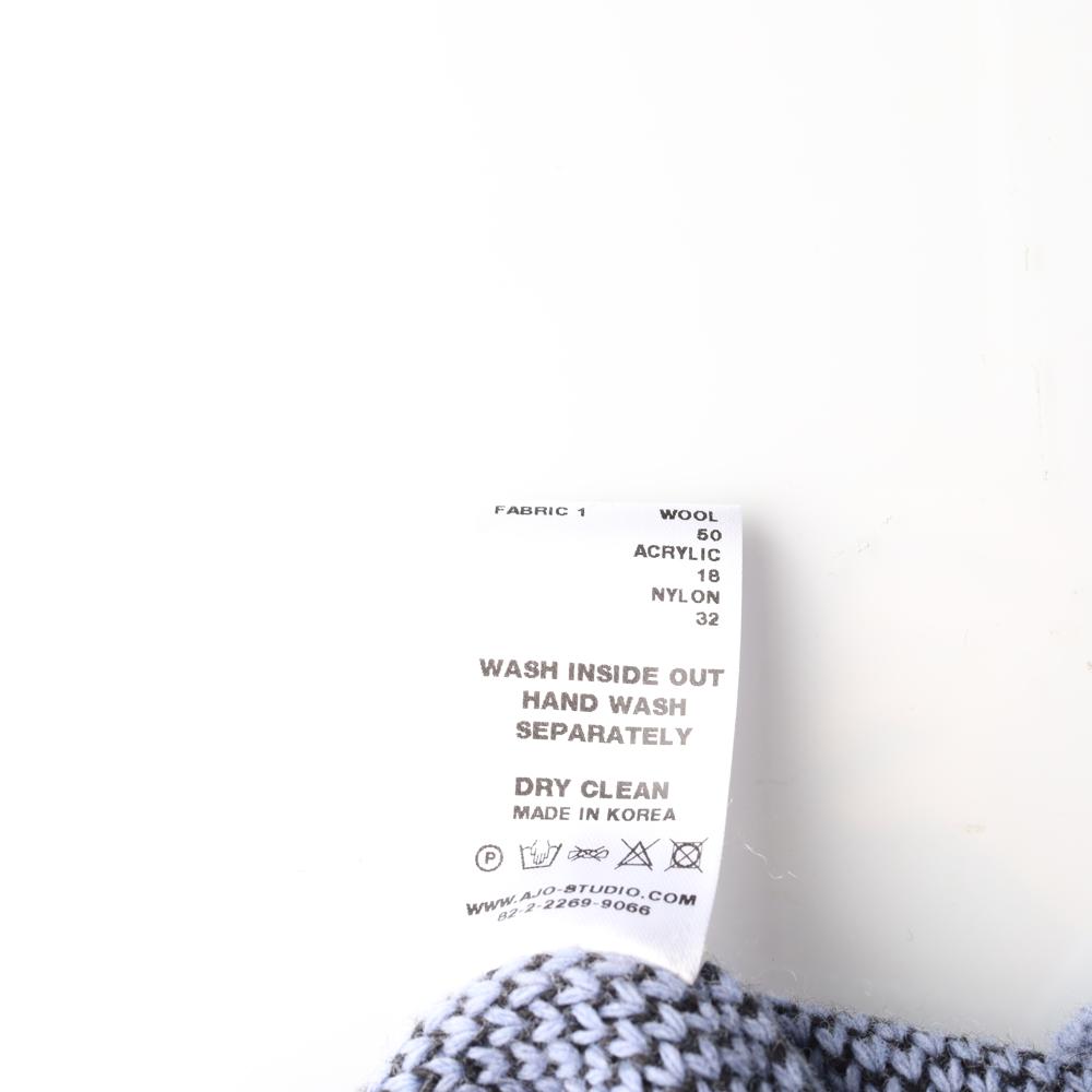 아조바이아조 슬로건 울니트 스웨터 이미지 6