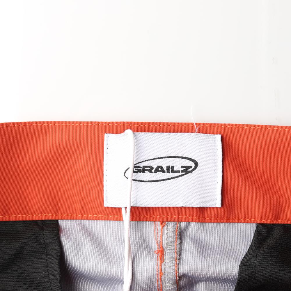 (새상품) 그레일즈 레드 밴딩 포켓 핀턱 나일론 팬츠 이미지 5