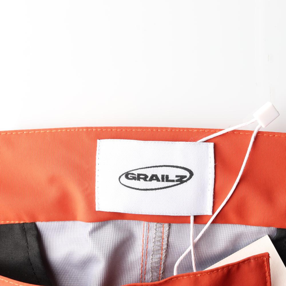 (새상품) 그레일즈 레드 밴딩 포켓 핀턱 나일론 팬츠 이미지 5