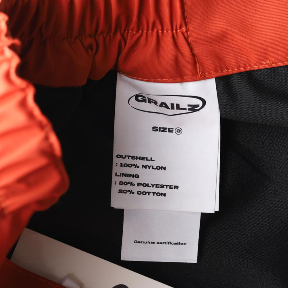 (새상품) 그레일즈 레드 밴딩 포켓 핀턱 나일론 팬츠 이미지 6