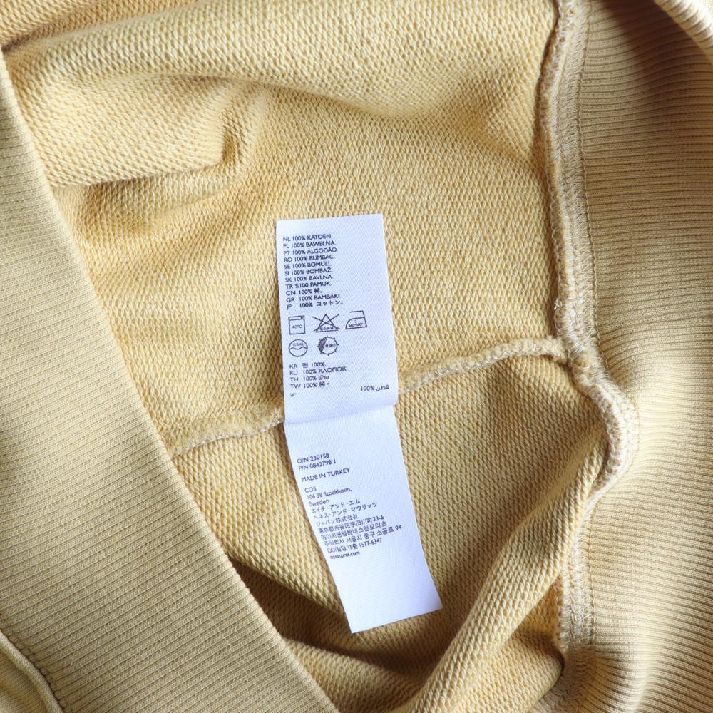 코스 남녀공용 머스타드 크롭 맨투맨 스웨트셔츠 이미지 6