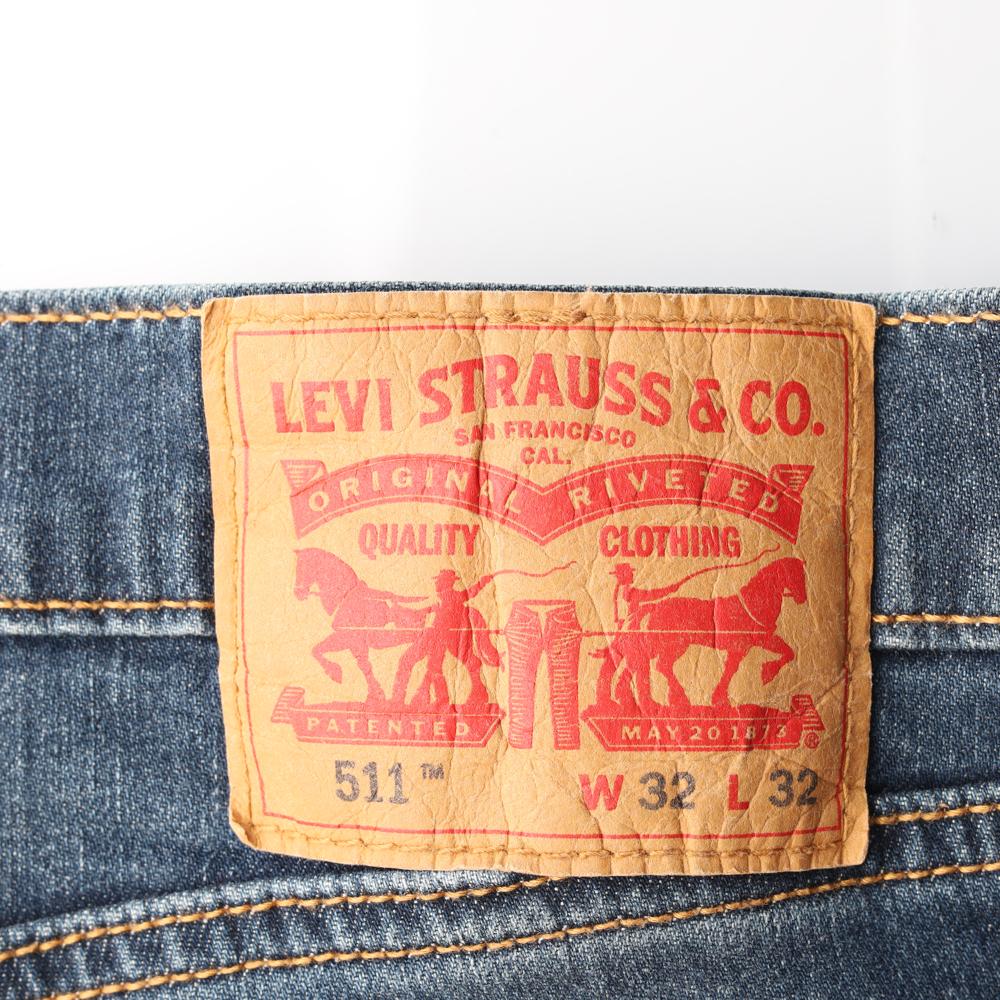 리바이스511 워싱 컷아웃 데님 청바지 이미지 5