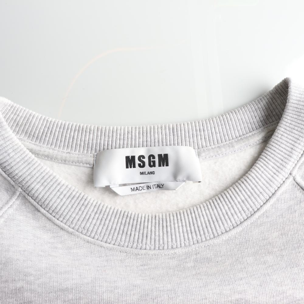 MSGM엠에스지엠 오트밀 기모 맨투맨 스웨트셔츠 이미지 5