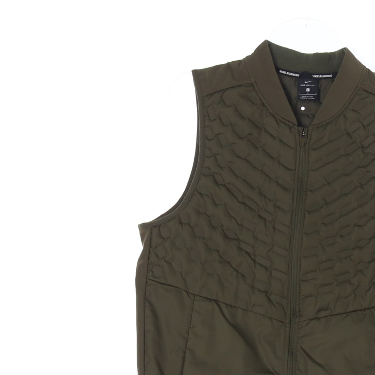 나이키 러닝 카키 구스다운 패딩 집업조끼 러닝베스트 이미지 2