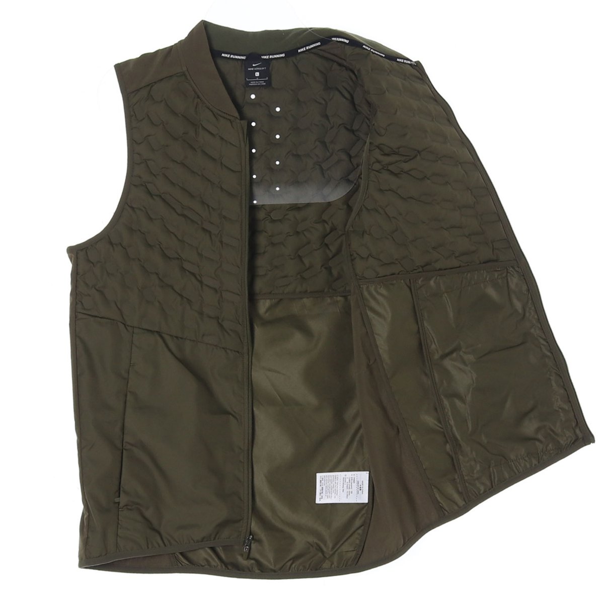 나이키 러닝 카키 구스다운 패딩 집업조끼 러닝베스트 이미지 4