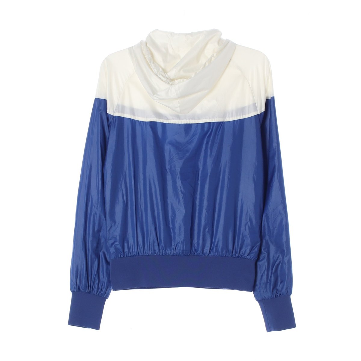 나이키 유광 블루 화이트 배색 바람막이 후드 집업 이미지 4