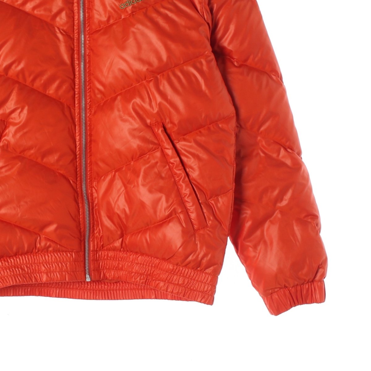 아디다스 오렌지 덕다운 패딩 파카 다운 재킷 이미지 3