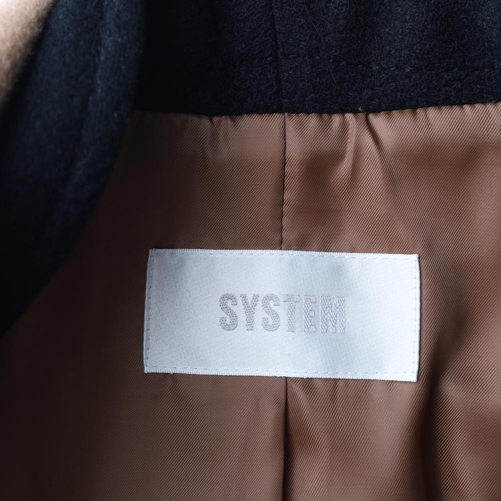 시스템 울캐시미어100% 베이지 롱 싱글코트 이미지 6