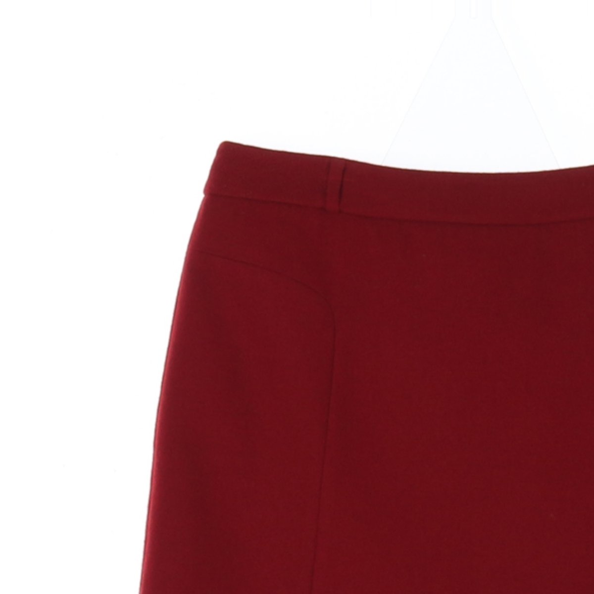 헤지스 울97% 레드 미니 스커트 이미지 2