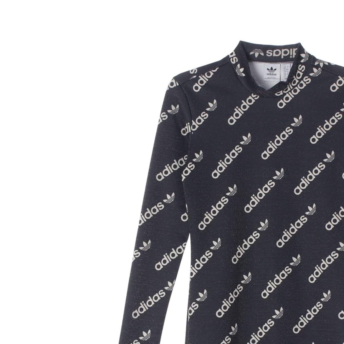 아디다스 슈퍼스타 패턴 모크넥 긴팔 미니 원피스 이미지 2