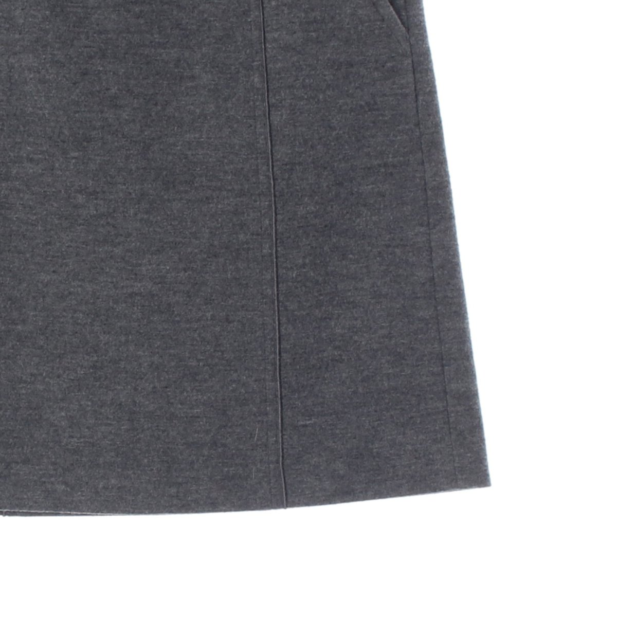 소니아 리키엘 그레이 리본 울79% 미디 스커트 이미지 3