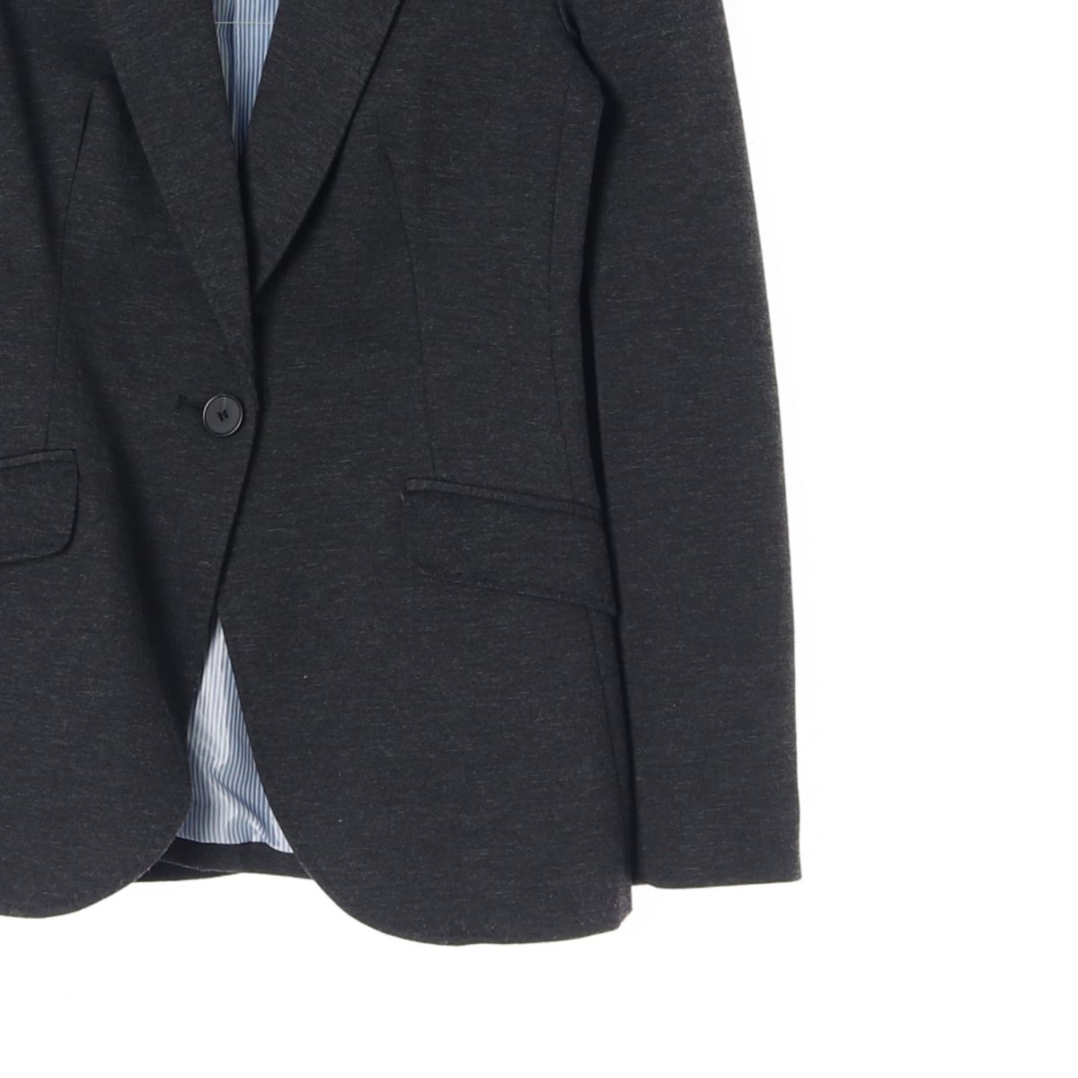 자라 차콜 원버튼 블레이저 테일러드재킷 이미지 3