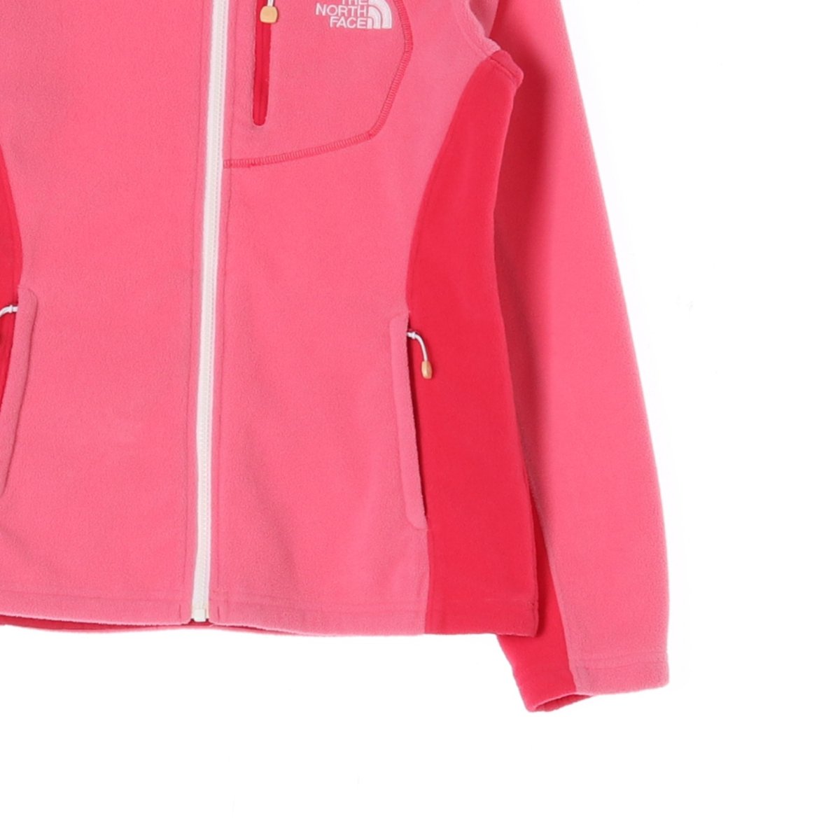 노스페이스 핑크 플리스 기모 집업재킷 이미지 3